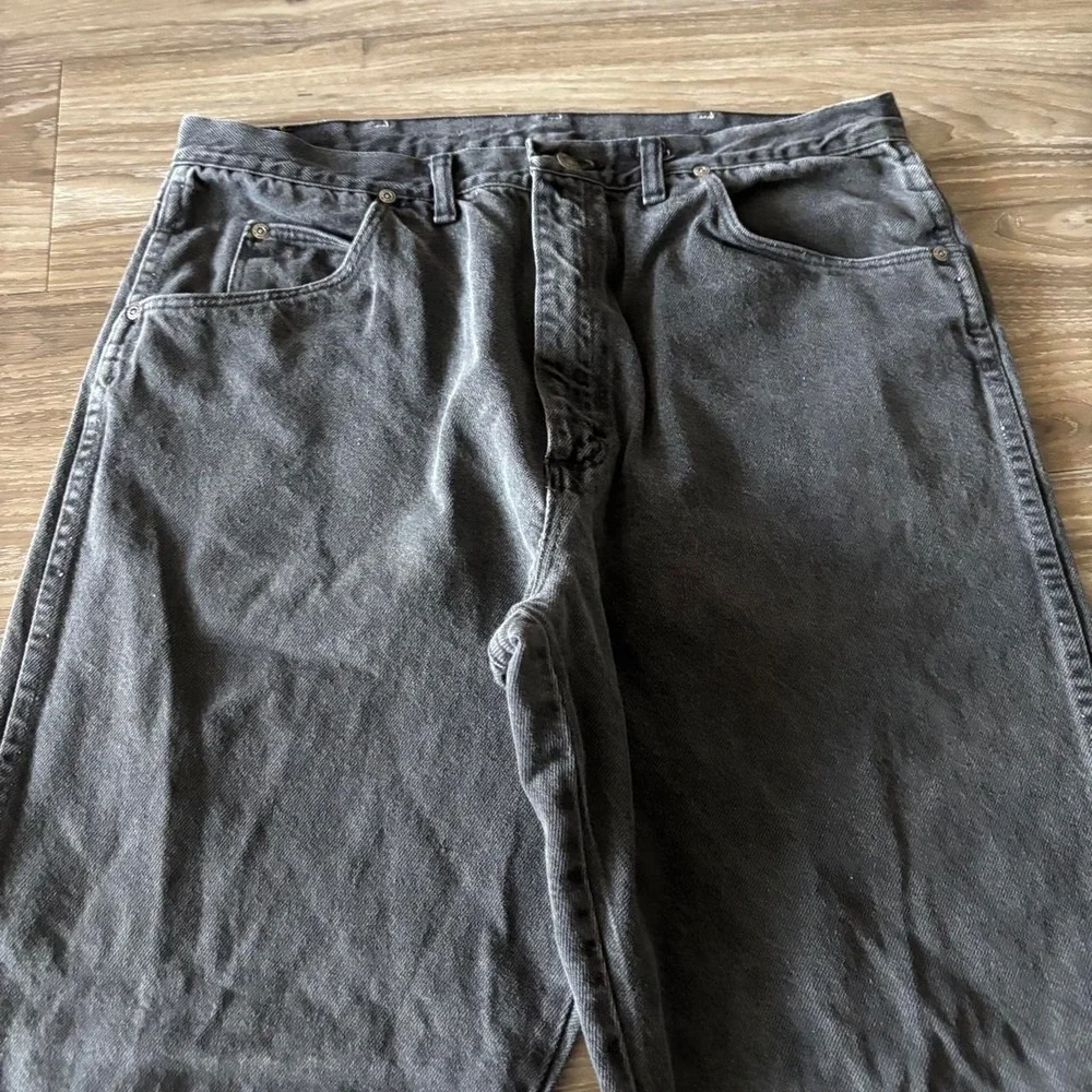 Vintage 90s Black Made In USA Essential Denim Jeans! 34x32